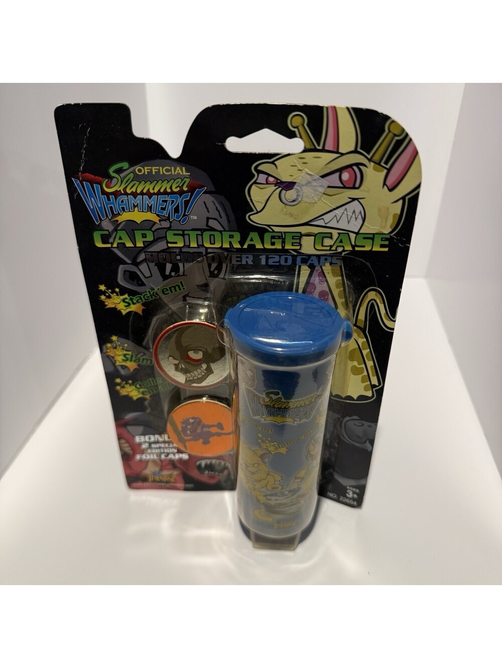 Vintage 1994 Slammer Whammers Cap Storage Case Sealed Pogs Tube New
